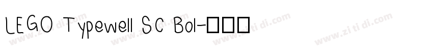 LEGO Typewell SC Bol字体转换